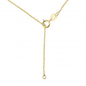 Lantisor argint placat cu aur galben cu cercuri si pietre DiAmanti Z1496N_G-DIA